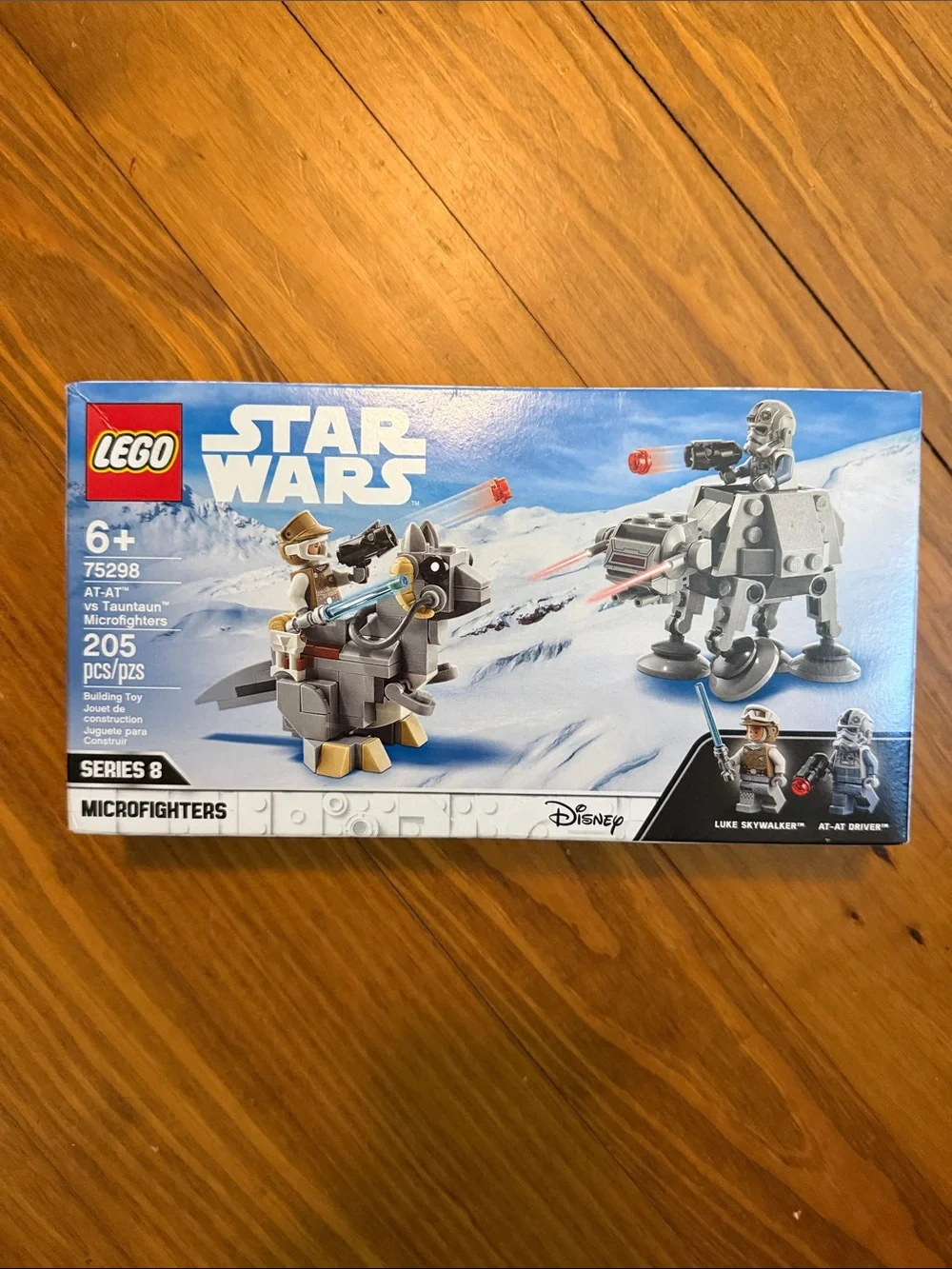 LEGO Star Wars Gray and Blue AT-AT vs Tauntaun Microfighters Set